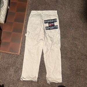 Tommy Hilfiger Cream Cargo Pants